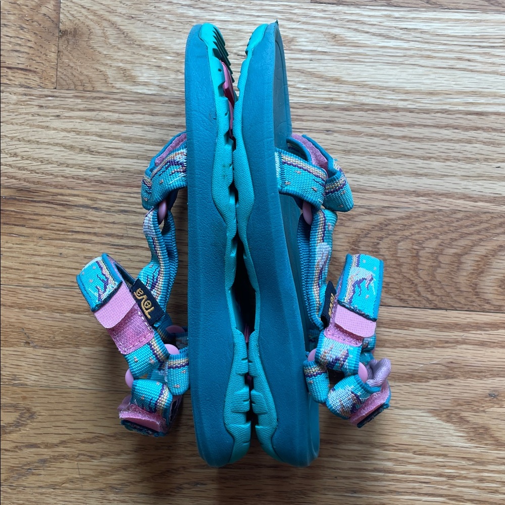 Teva Kids Teal Unicorn Sandals - Picture 5 of 12